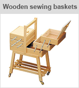 wooden sewing baskets